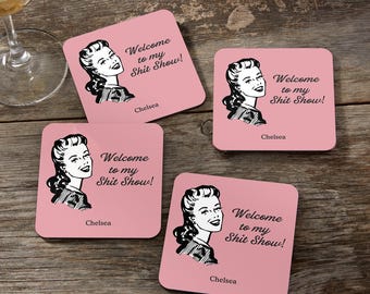 Personalized Funny Coaster – Sarcastic Gift for Her, Home Decor