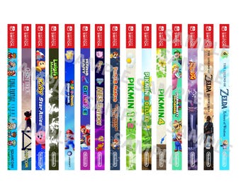 Nintendo Switch Case Spines + Holographic Option
