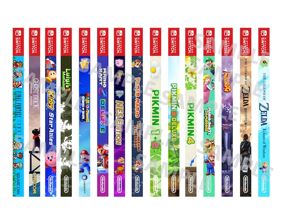 Nintendo Switch Case Spines + Holographic Option