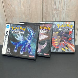 Pokémon Diamond, Pearl and Platinum for Nintendo DS Replacement Cases - Cartridge Not Included