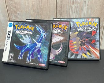 Pokémon Diamond, Pearl and Platinum for Nintendo DS Replacement Cases - Cartridge Not Included