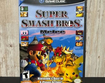 Super Smash Bros. Melee for Nintendo GameCube Replacement Case - GAME NOT INCLUDED