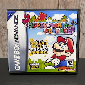 Super Mario Advance for Nintendo Game Boy Advance Replacement Case - Cartridge Not Included