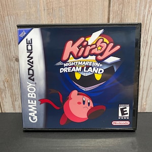 Kirby: Nightmare in Dream Land for Nintendo Game Boy Advance Replacement Case - Cartridge Not Included