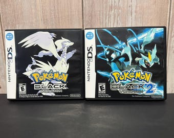 Pokémon Black and Black 2 for Nintendo DS Replacement Cases - Game NOT INCLUDED