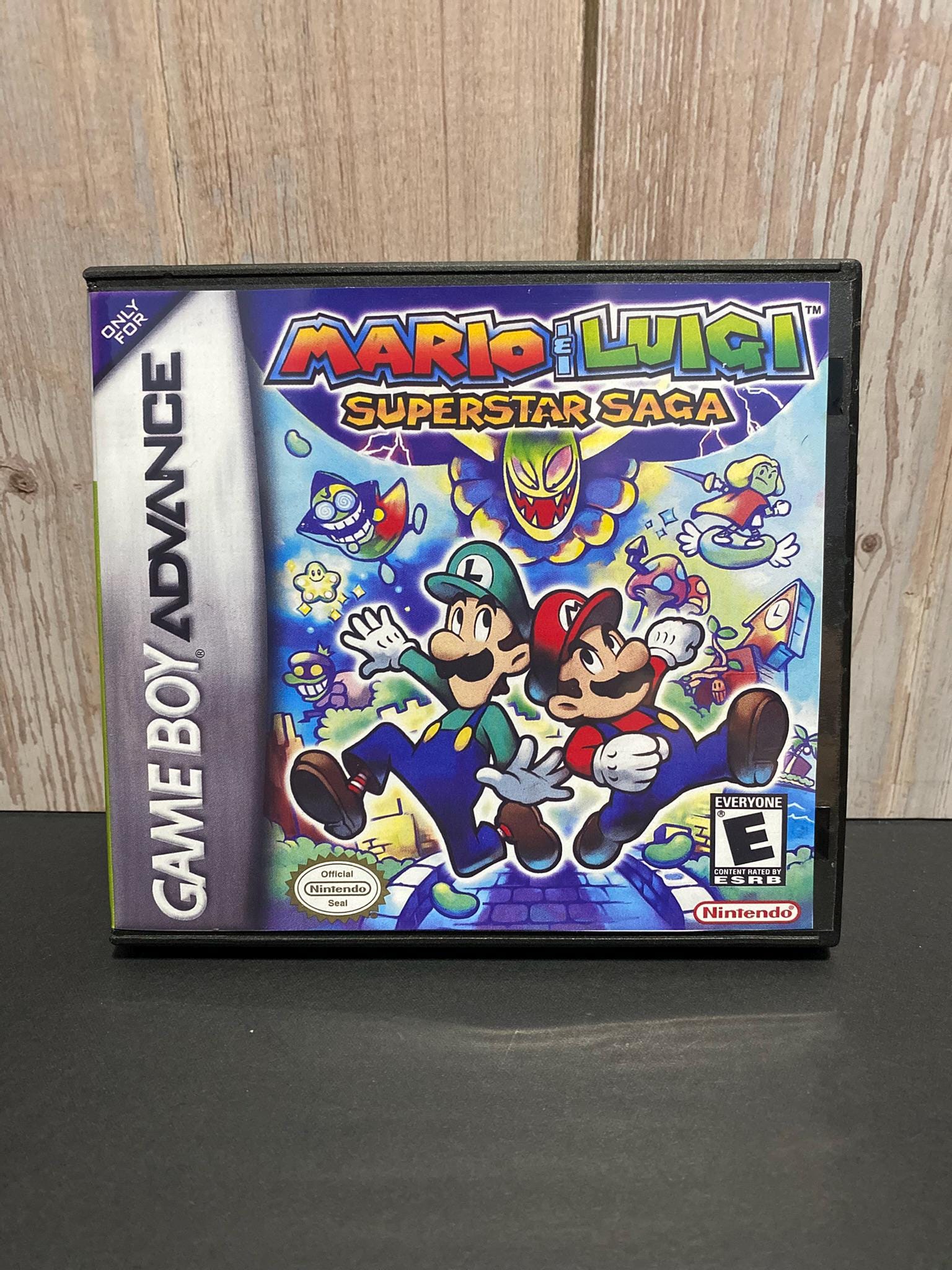 PAS DE JEU₪ Gameboy Advance GBA - Boite vide Mario & Luigi Superstar Saga