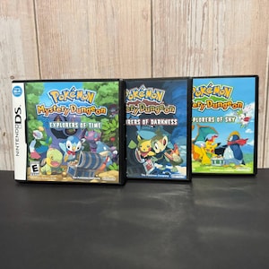 Pokémon Mystery Dungeon: Explorers of Time, Darkness and Sky for Nintendo DS Replacement Cases - Game NOT INCLUDED