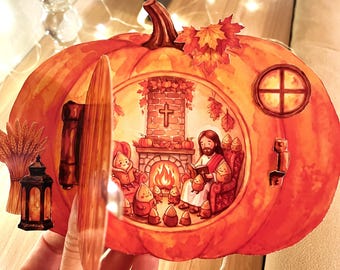 Thanksgiving Christian Craft Set, Jesus Caring for the Seeds, Fall Harvest Sunday School Craft