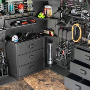 1:12 Scale Modular Armory Racks –action Figure Weapons Storage (set of ...