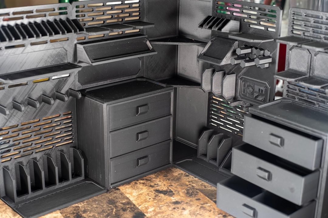 1:12 Scale Modular Armory Racks –action Figure Weapons Storage (set of ...