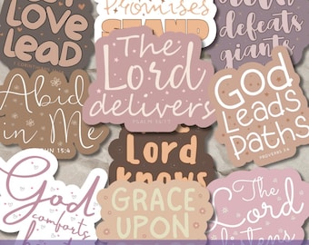 Christian Sticker SVG PNG Bundle, Christian Quotes, Affirmation Sticker, Bible Verse svg, Printable Sticker, Digital Sticker, God Sticker