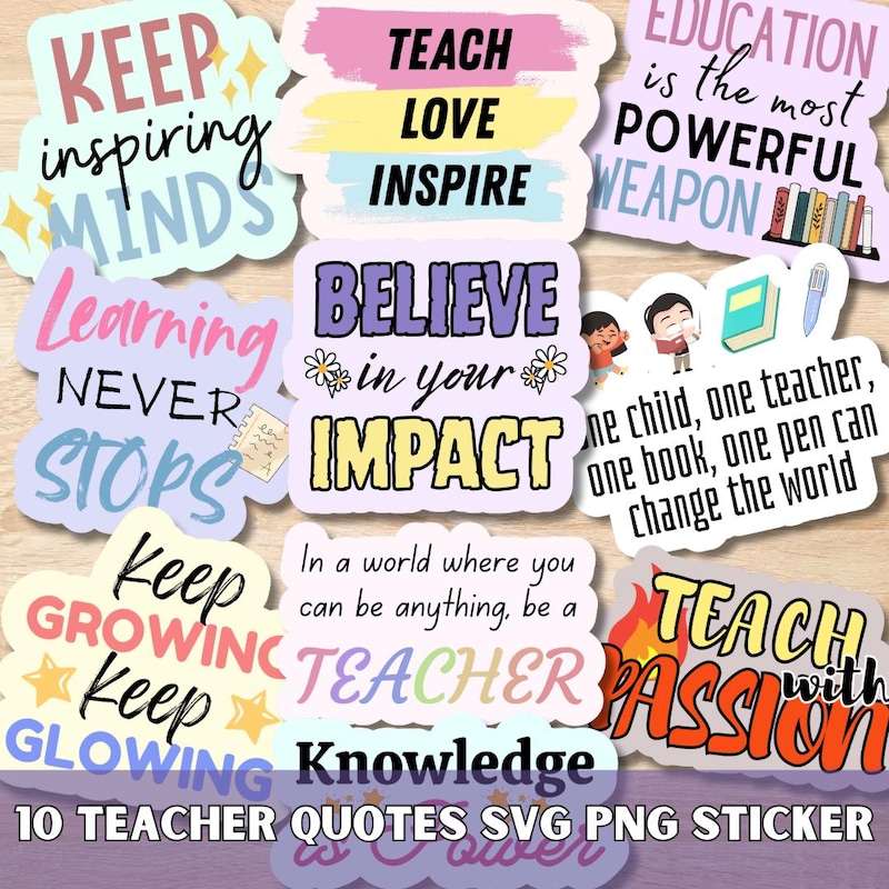 Quote Sticker About Learning Inspirational Quotes Stickers - Etsy