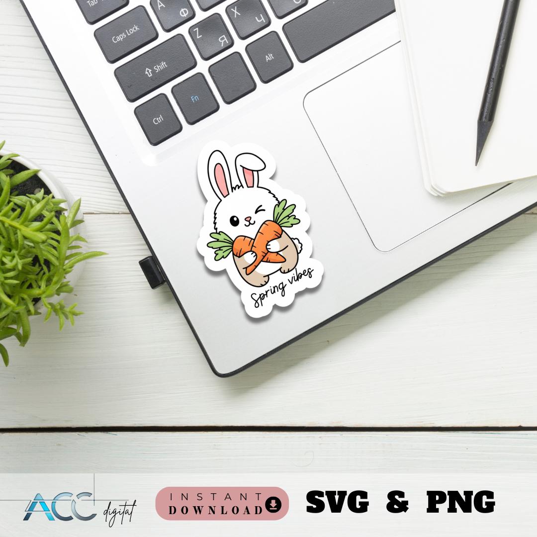 Kawaii Mental Health Sticker Spring Clipart SVG PNG Bundle, Self Care ...