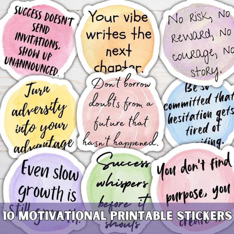 Inspirational Quotes Stickers - Etsy