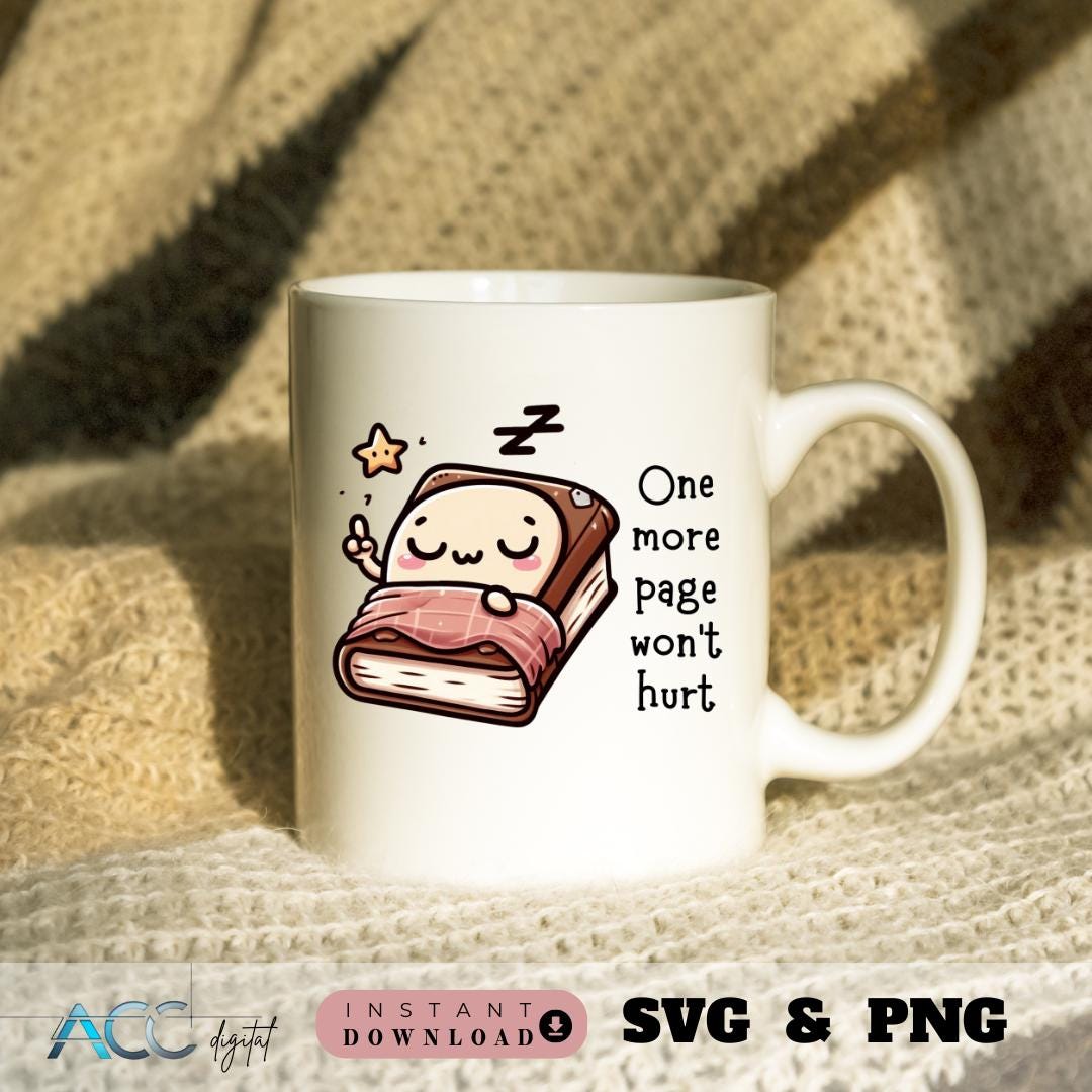 Book Lover Sticker SVG PNG Bundle, Kindle Stickers Pack, Kawaii Journal ...