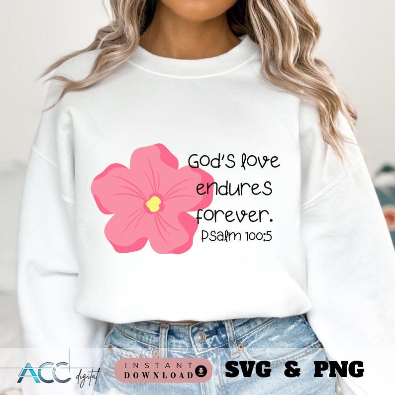Floral Bible Verse Sticker SVG PNG Bundle, Faith Quotes, Christian ...