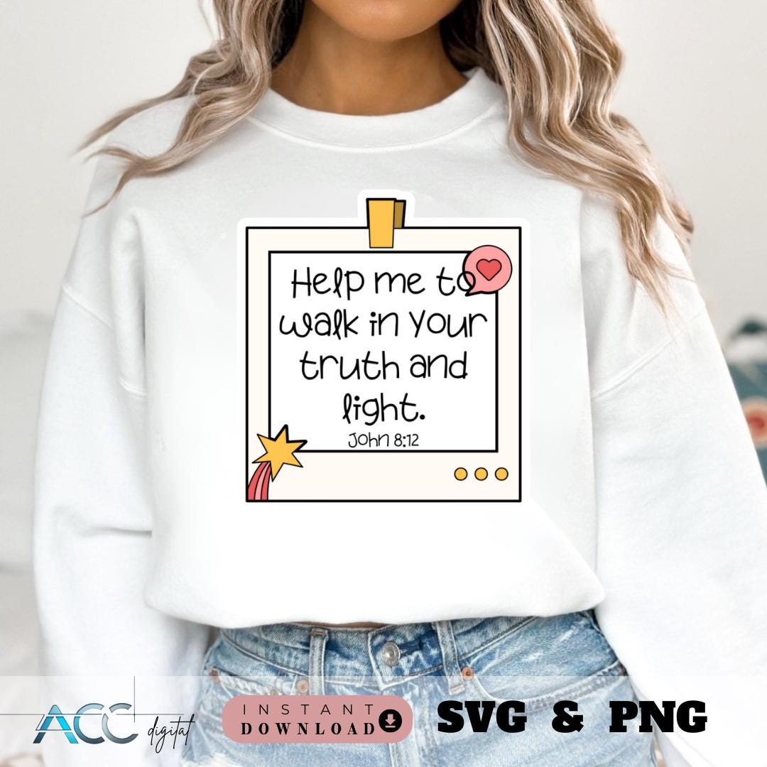 Christian Bible Verse Sticker Pack SVG PNG Bundle, Printable Scripture ...