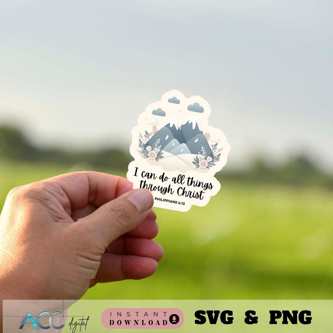 Scripture Stickers SVG PNG Bundle, Christian Bible Verse Pack, Digital ...