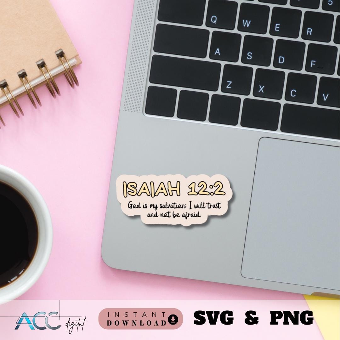 Bible Verse Printable Sticker SVG PNG Bundle, Faith Digital Planner ...