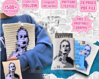 Taylor Häkelanleitung, Buch Sleeve Häkelanleitung, Taylor Book Sleeve Anleitung, Häkelanleitung für Buchhüllen, Case Crochet