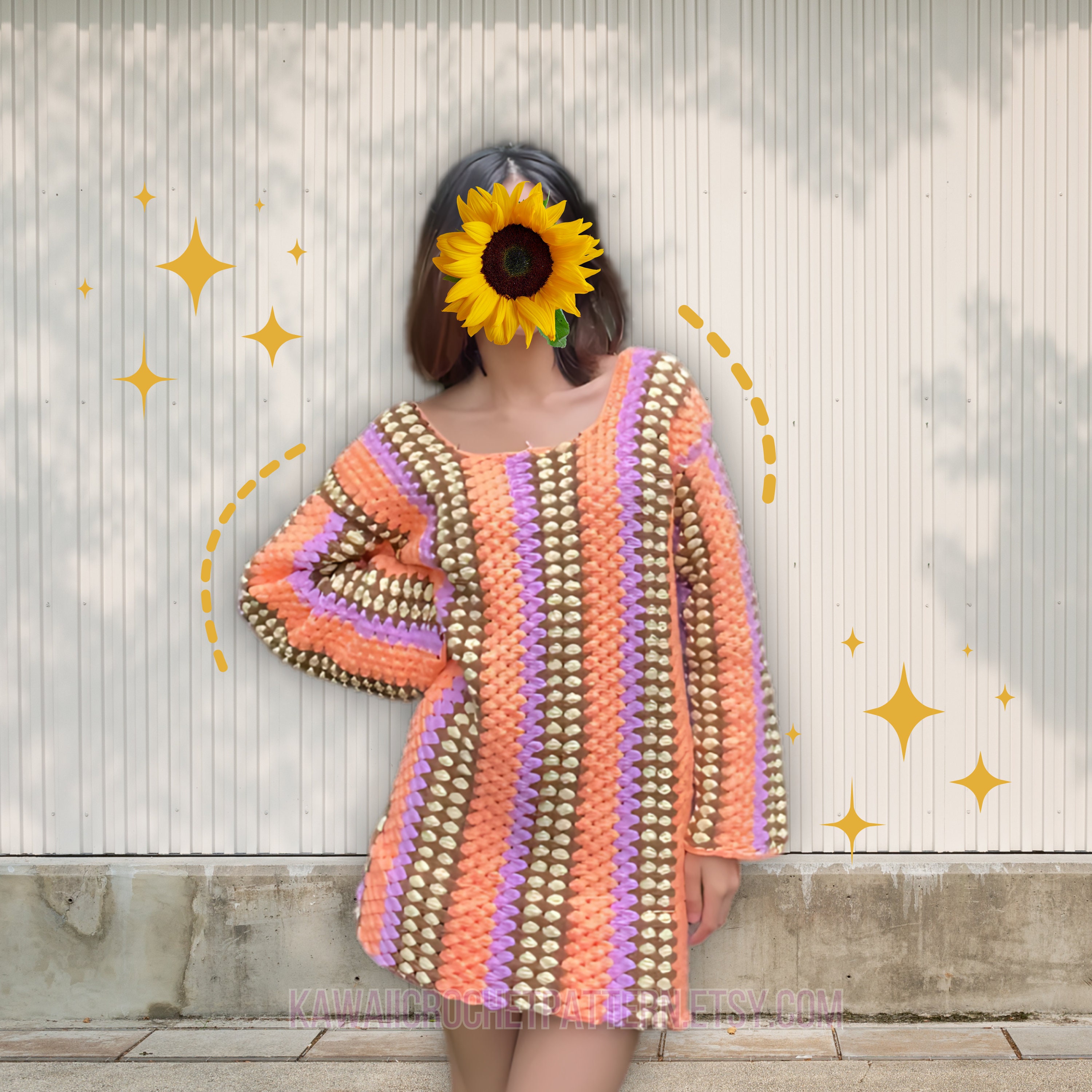 taylor crochet dress Taylor Crochet Dress Pattern-crochet Pattern-granny Stitch-easy Customizable Pattern Dress Pdf-festival Taylor Crochet Dress-7sizes XS-3XL