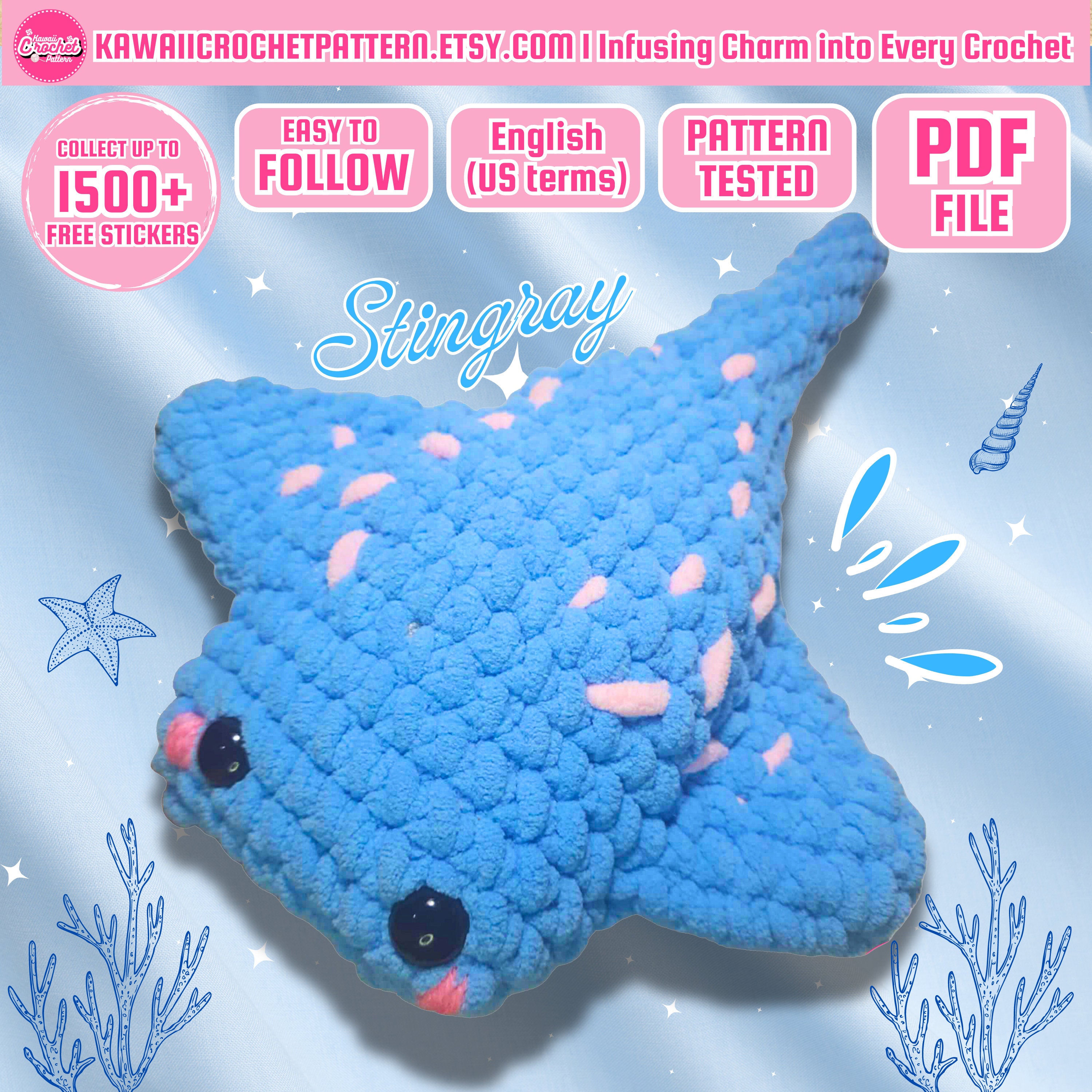 Easy Stingray Plushie Pattern