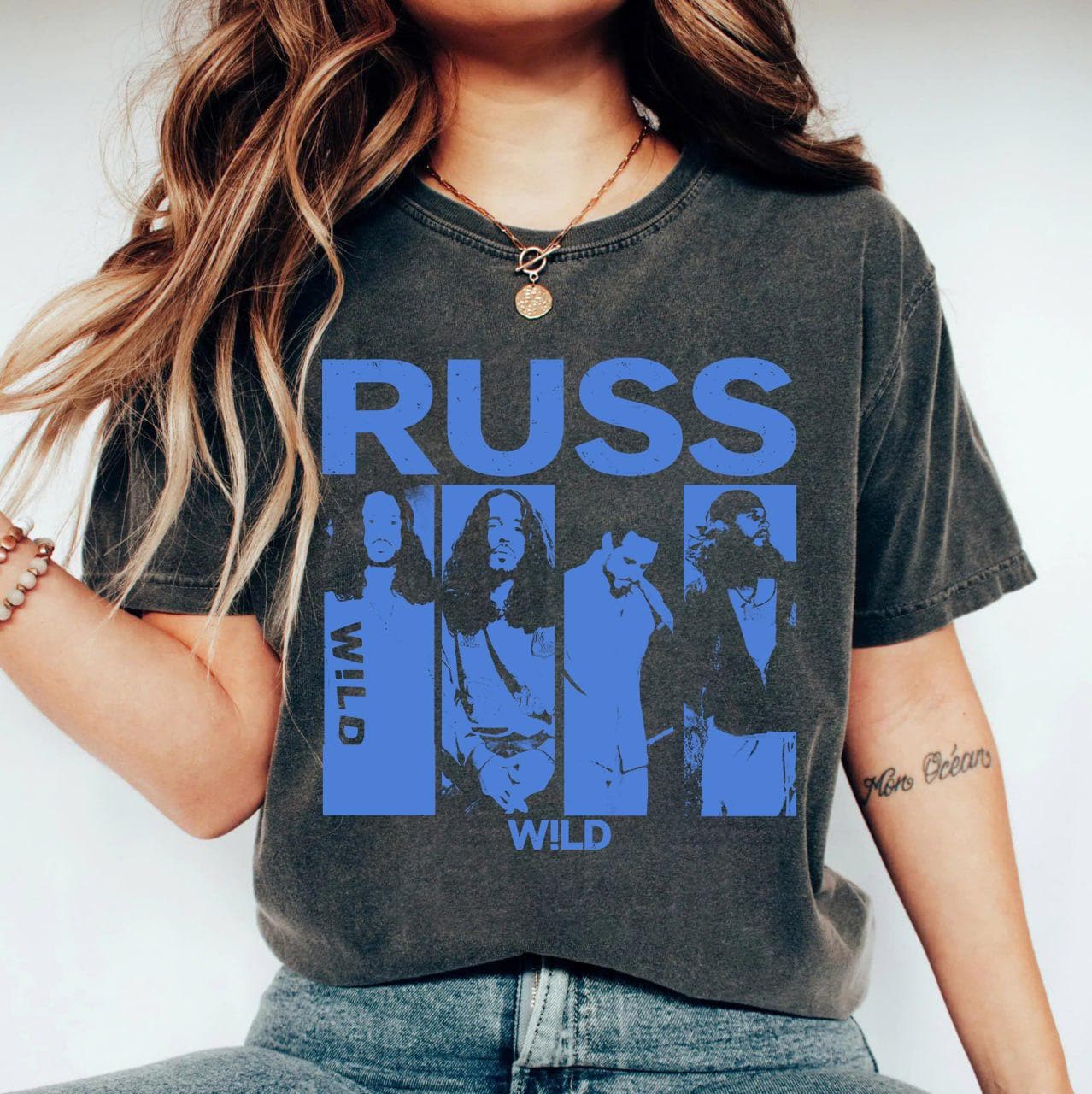 Russ Wild Tour Shirt, Into the Wild Tour Tee with Cash Stack, Music Festival Apparel, Russ 2025 Concert Tee, Wild Album Russ Shirt