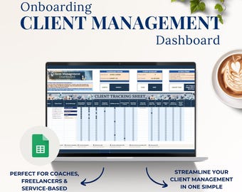 Dashboard klantbeheer Google Spreadsheets | CRM Business Organizer voor coaches en freelancers | Facturen, contracten en betalingen bijhouden