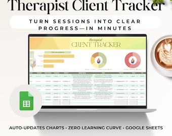 Therapeut Klient Tracker in Google Sheets — Sitzungsnotizen, SMART-Ziele, Follow-Ups, Gebühren & das sich automatisch aktualisierende Dashboard