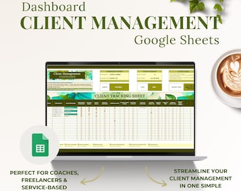 Spreadsheet voor klantenbeheer | Freelancer Multiple Client Tracker en Google Spreadsheets-dashboard in CRM-stijl