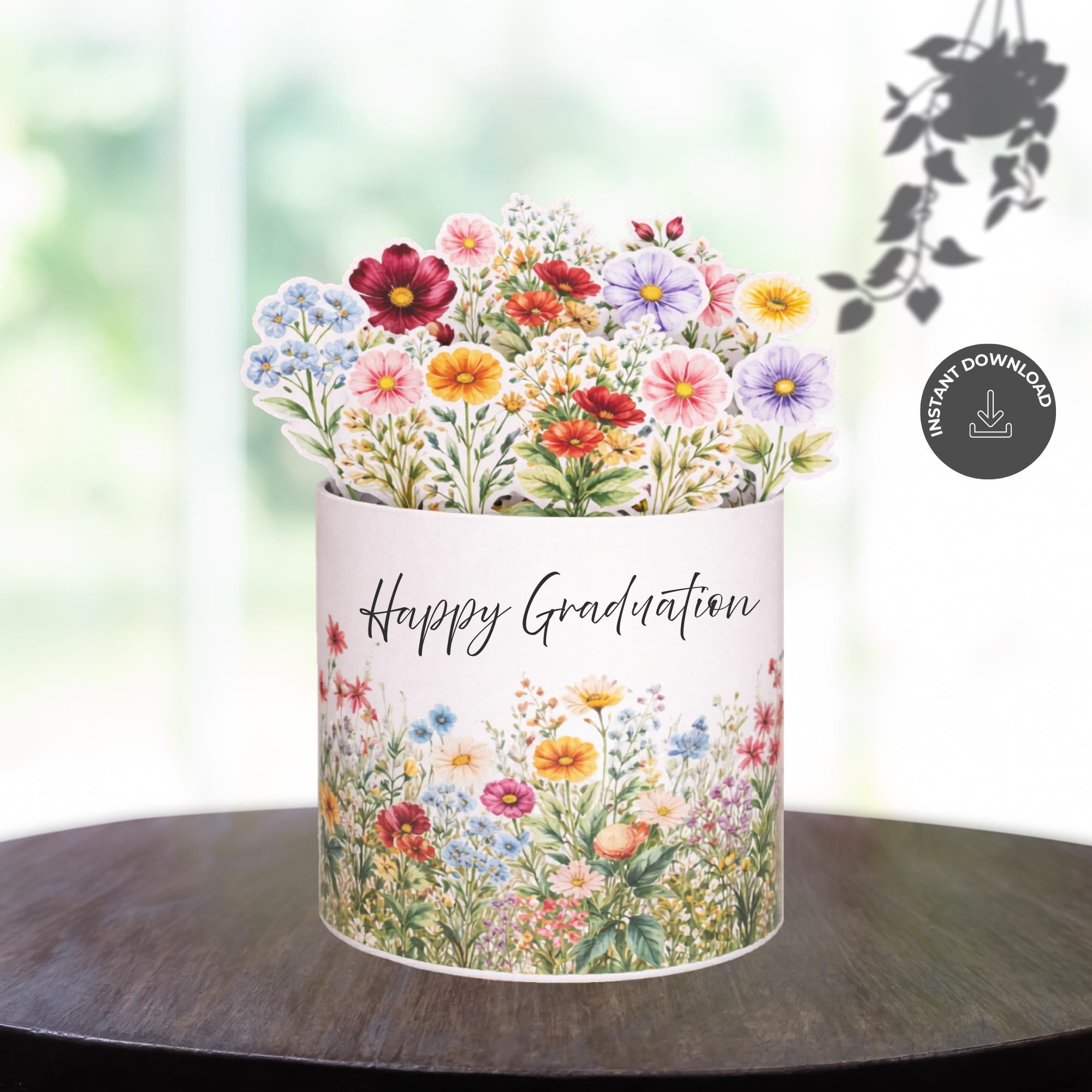 Gift Rapper Decorate Graduation Chocolate Wrapper Printable With Message | Floral Duplo ...