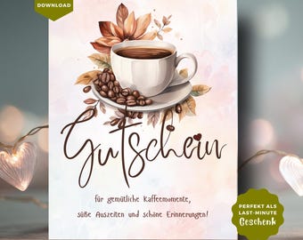 Restaurant Gutschein PDF | Gutschein Essen Gehen | Zeit Zu Zweit Schenken | Geburtstagsgeschenk | Gemeinsame Zeit