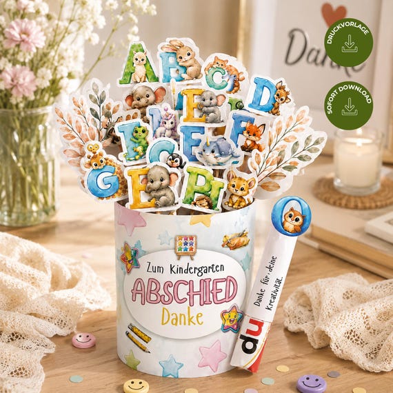 Abschiedsgeschenk Erzieherin | Lehrerin Geschenk | Kindergarten Abschied Duplo Banderolen Vorlage | Kita Danke Schokolade Druckvorlage