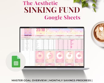 Sinking Fund Tracker Google Sheets Editable Budget Planner & Digital Savings Tracker Financial Goals Spreadsheet Template for new house