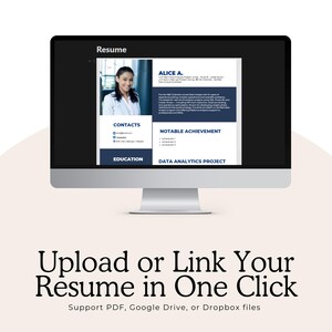 Embed resume file into Notion portfolio for job applications
