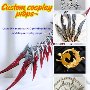 Customized Cosplay Props, Including Various Props Based On Images, And Anime Character Props