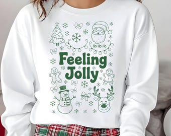 Julklotter PNG-sublimeringsdesign, digital nedladdning i känsla av jolly julklotterstil