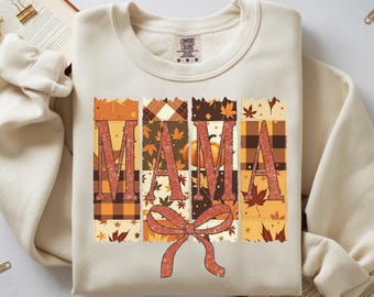 Fall Mama PNG, Coquette Patchwork Brushstroke Mama Png Sublimation Design, Coquette MAMA PNG, Digital Download, Patchwork png, Fall Vibes