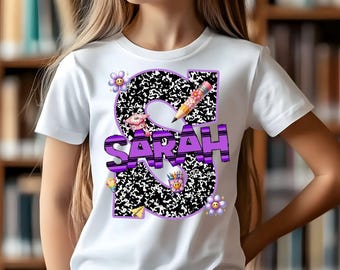 Custom Crayon Name PNG: Back to School Sublimation Design (Digital Download)