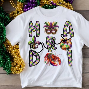 Mardi Gras Png Design, Mardi Gras Sublimation, Mardi Gras Crawfish, King Cake, Fleur De Lis, Sublimation Design, Digital Download