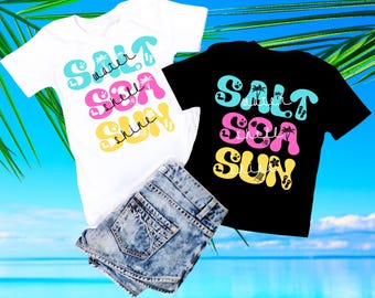 Salt Sea Sun PNG, Summer Vibes Sublimation Design (Digital Download)