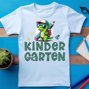 Kindergarten PNG, Back to School PNG, Back to School Dinosaur, Boy Dinosaur, Sublimation Design, Digital Download, Welcome Back
