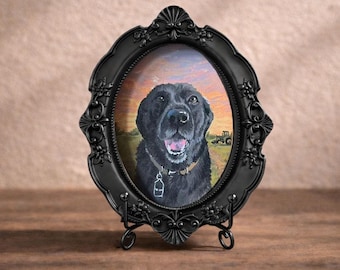 Hand Painted Pet Portrait, Dog Portrait, Cat Portrait, Custom Pet Portrait, Mini paintings, Pet Memorial, Dog memorial, Pet Gift from photo
