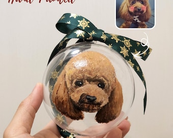 Adorno de retrato de mascota personalizado, 100 % acrílico pintado a mano, adornos personalizados hechos a mano, arte conmemorativo para gatos, pintado a mano, regalo para amante