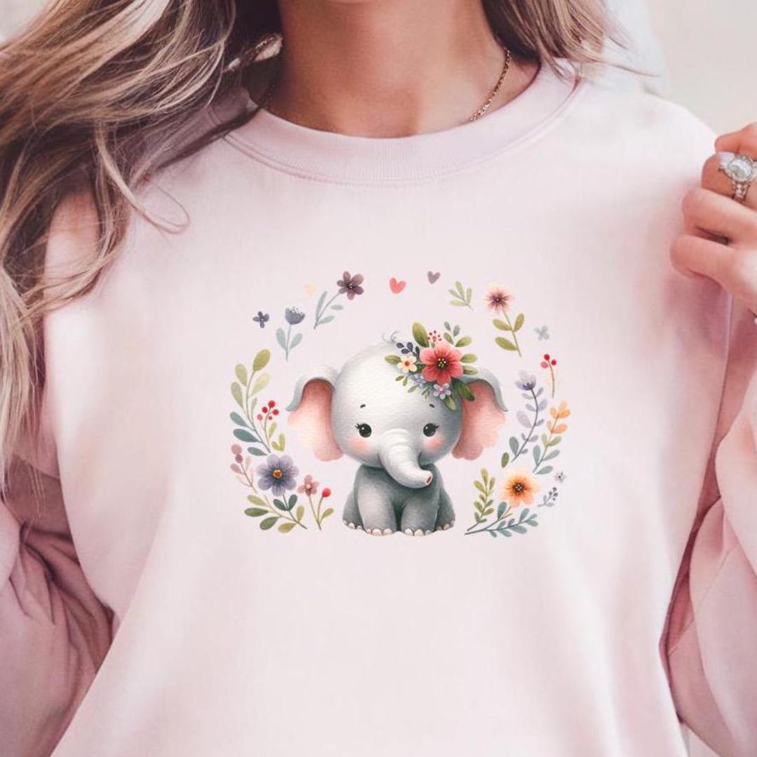 Baby Elephant PNG, Elephant Baby Shower, Watercolor Baby Elephant ...