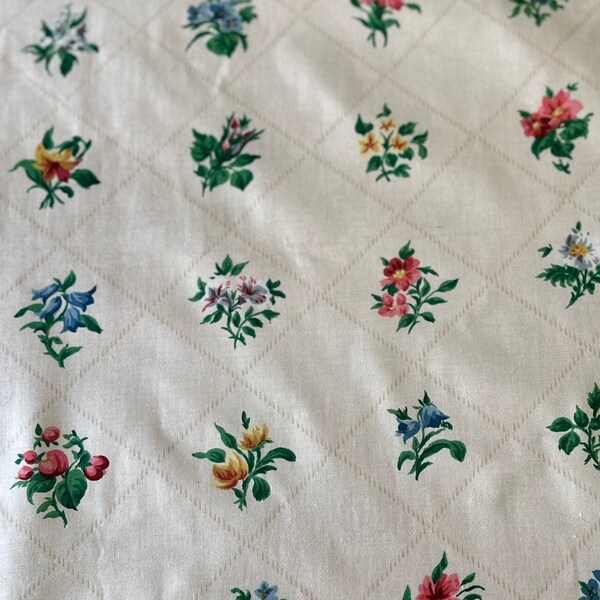 Vintage 1988 Greeff "Posy Patchwork" Tela Chintz, Tela Greeff Floral Chintz, Tela Vintage Grandma Chic, Vintage Cottage Core Chintz