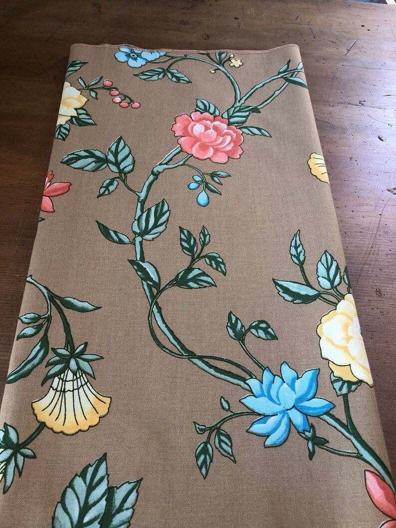 Vintage Naida McSherry Fabric Vintage Printemps fabric by Naida McSherry Vintage 1980 Printemps Bassett McNab Fabric Sample