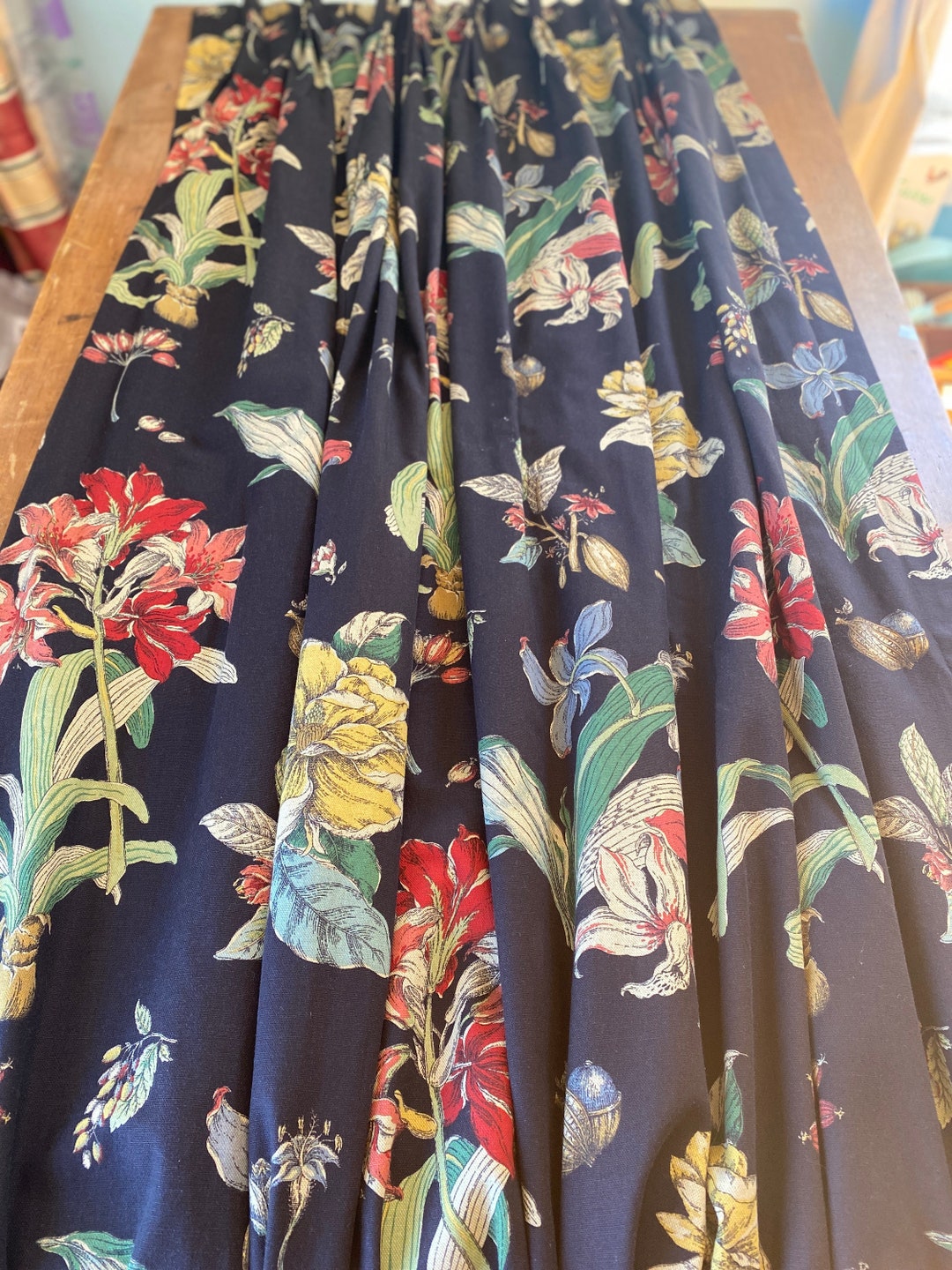 Vintage 1980s Botanical Valance 1980s Botanical Valance Etsy