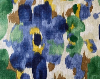 Dwell Studio for Robert Allen "Landsmeer" Fabric Sample, Robert Allen Landsmeer Fabric Ultramarine Colorway, Robert Allen 225982