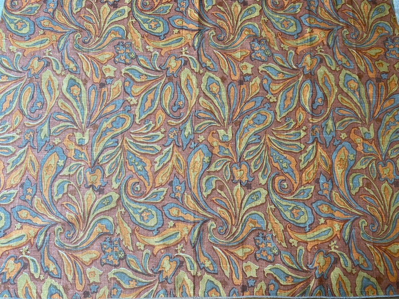 Vintage 1960s David and Dash quot;Longmontquot; Linen Fabric S Vintage 1960s David and Dash quot;Longmontquot; Linen Fabric S